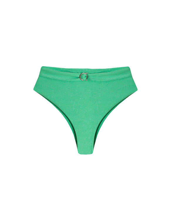 Lana High Waisted Bikini Bottom - Green